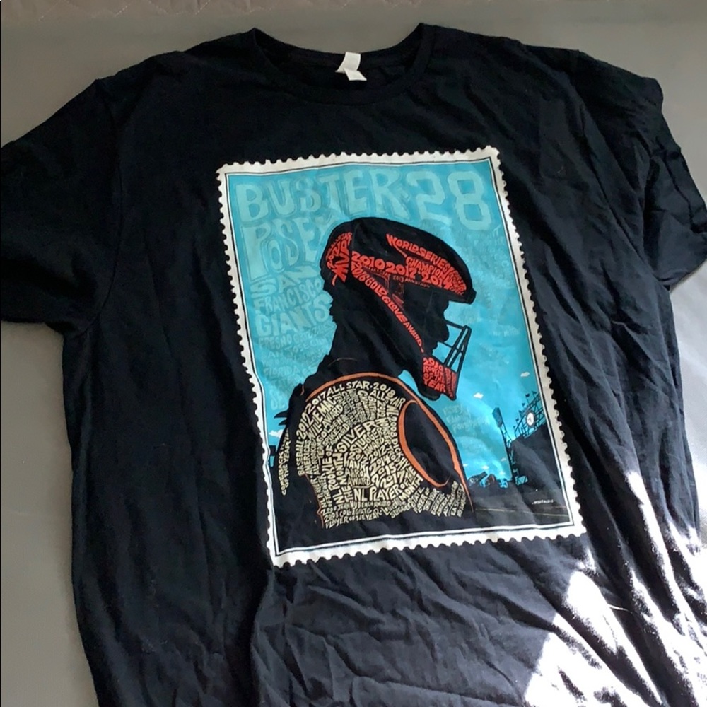 Buster Poesy giants shirt